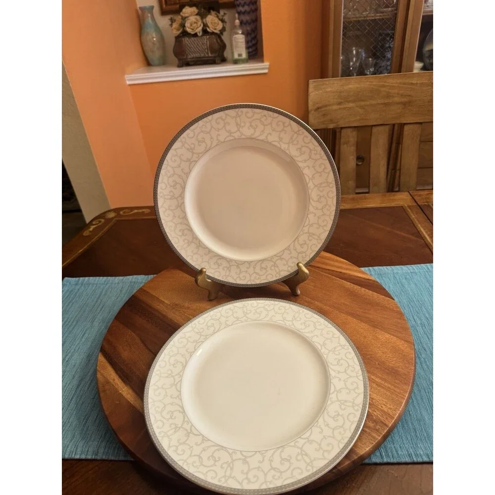 Dinner Plate Celestial Platinum by Wedgwood A SET OF 2